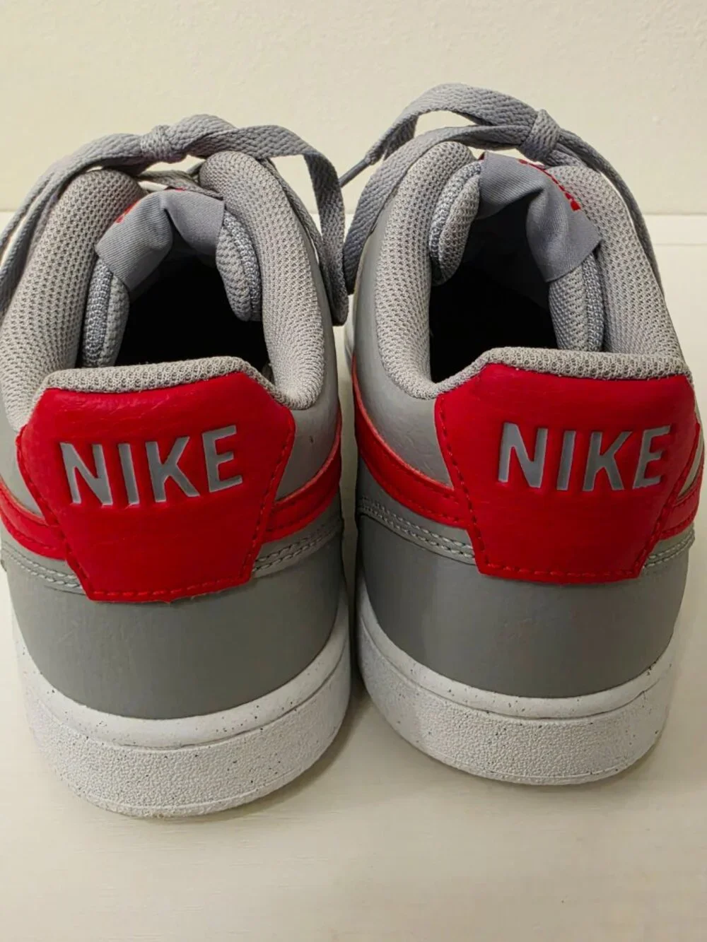 Nike Court Vision Lo NN Sneakers Men’s 9 Grey/White/University Red DH2987 004